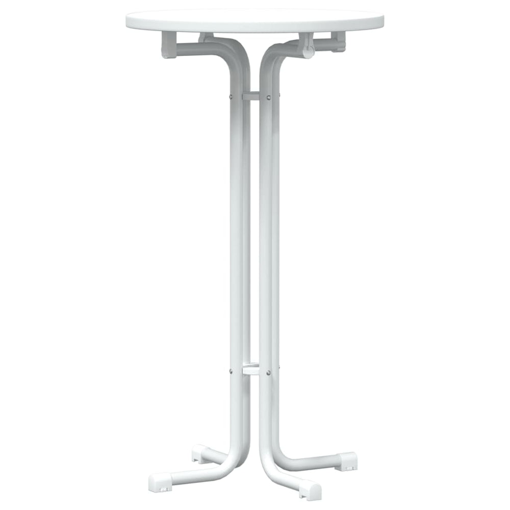 Weißer Bartisch Ø60x110 cm