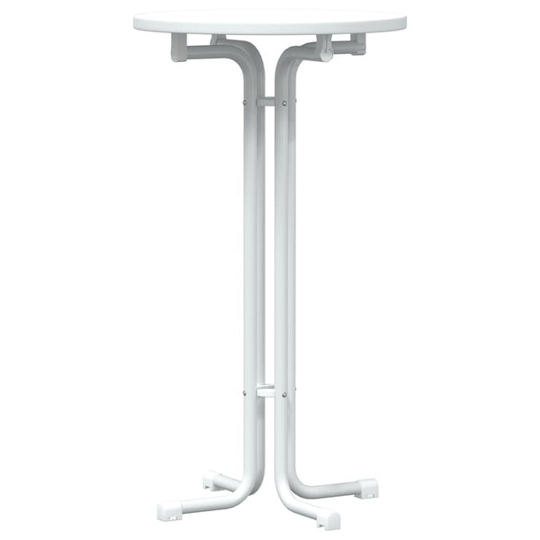 Weißer Bartisch Ø60x110 cm