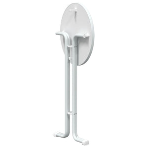 Weißer Bartisch Ø60x110 cm