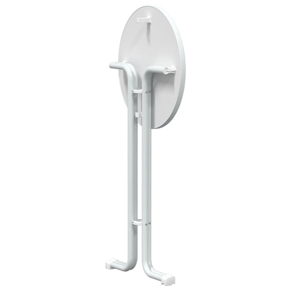 Weißer Bartisch Ø60x110 cm