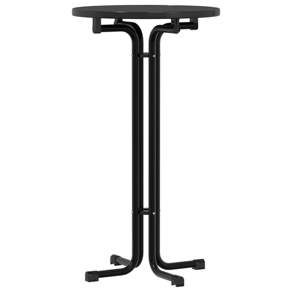 Schwarzer Bartisch Ø60x110 cm