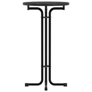 Schwarzer Bartisch Ø60x110 cm