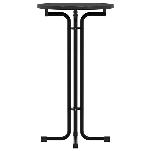 Schwarzer Bartisch Ø60x110 cm