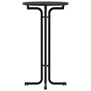 Schwarzer Bartisch Ø60x110 cm