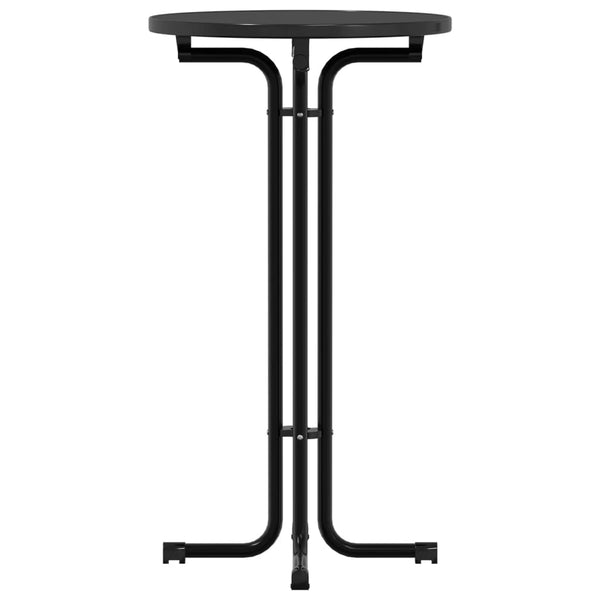 Schwarzer Bartisch Ø60x110 cm