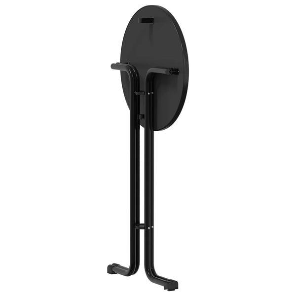 Schwarzer Bartisch Ø60x110 cm
