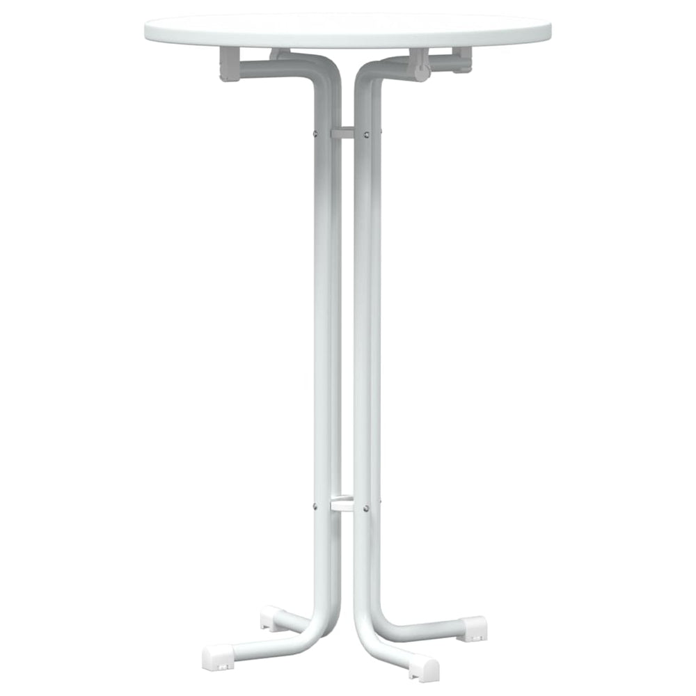 Weißer Bartisch Ø70x110 cm