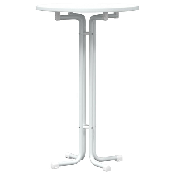 Weißer Bartisch Ø70x110 cm