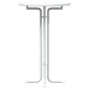 Weißer Bartisch Ø70x110 cm