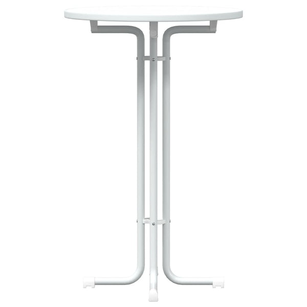 Weißer Bartisch Ø70x110 cm