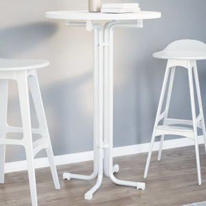 Weißer Bartisch Ø70x110 cm