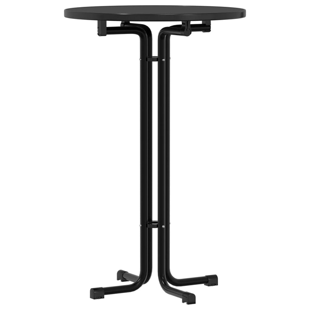 Schwarzer Bartisch Ø70x110 cm