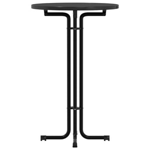 Schwarzer Bartisch Ø70x110 cm