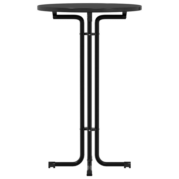 Schwarzer Bartisch Ø70x110 cm