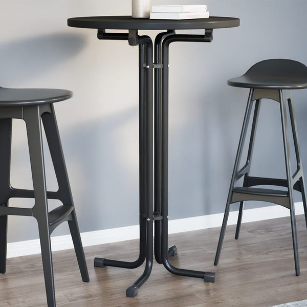 Schwarzer Bartisch Ø70x110 cm