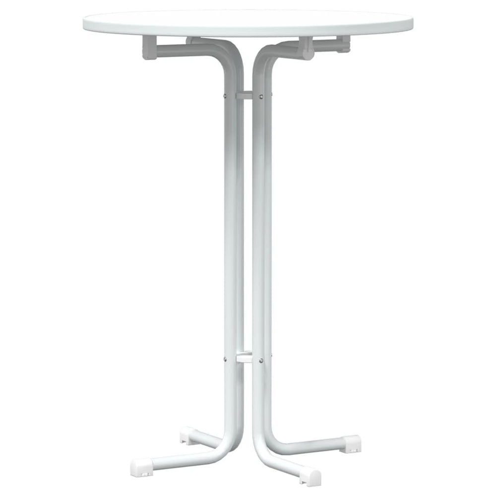 Weißer Bartisch Ø80x110 cm