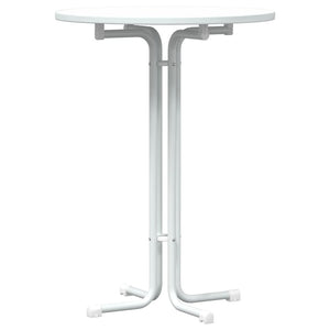 Weißer Bartisch Ø80x110 cm
