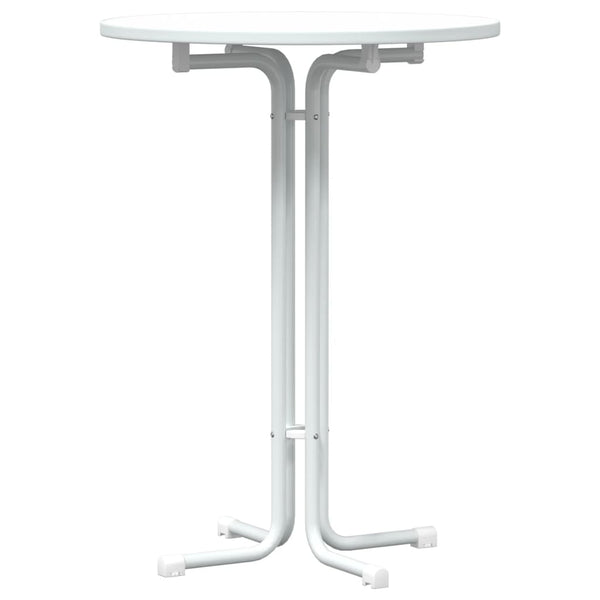 Weißer Bartisch Ø80x110 cm