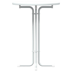 Weißer Bartisch Ø80x110 cm