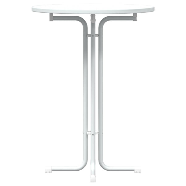Weißer Bartisch Ø80x110 cm