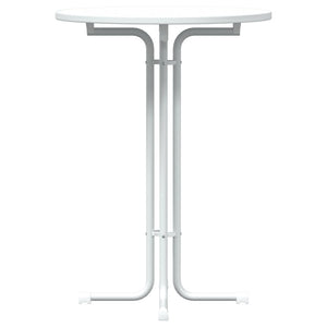 Weißer Bartisch Ø80x110 cm