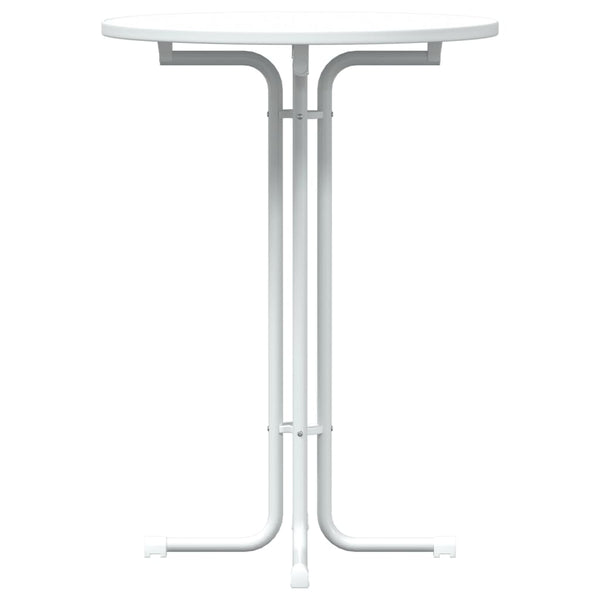 Weißer Bartisch Ø80x110 cm