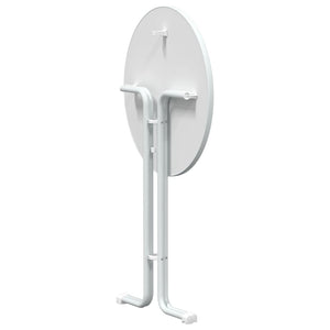 Weißer Bartisch Ø80x110 cm