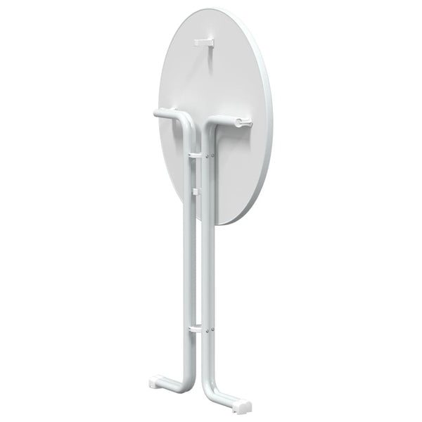 Weißer Bartisch Ø80x110 cm
