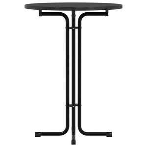 Schwarzer Bartisch Ø80 cm