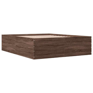 Bettgestell Braun Eichen-Optik 150x200 cm