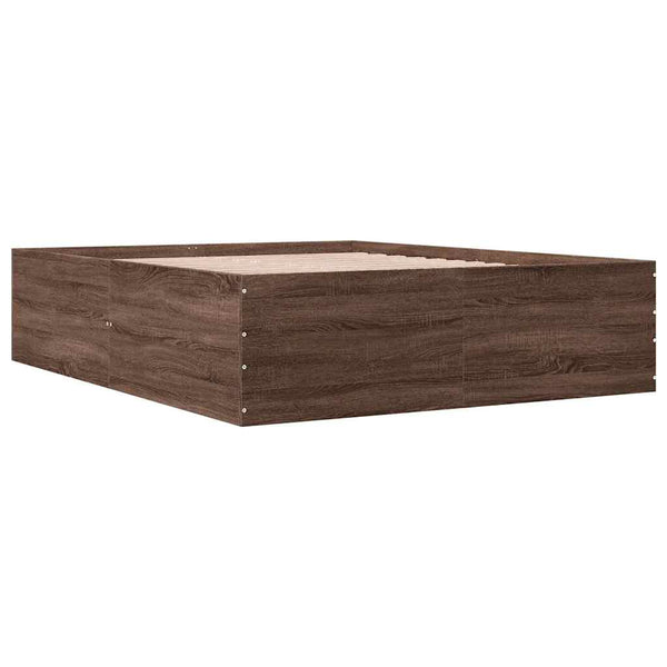 Bettgestell Braun Eichen-Optik 150x200 cm