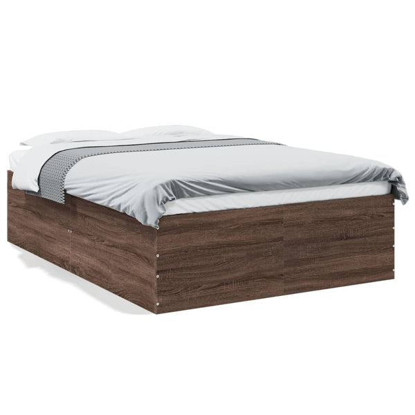 Bettgestell Braun Eichen-Optik 140x200 cm