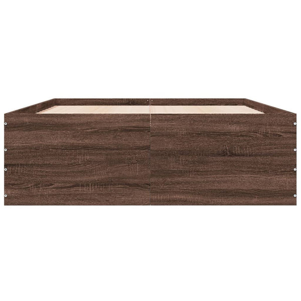 Bettgestell Braun Eichen-Optik 140x200 cm