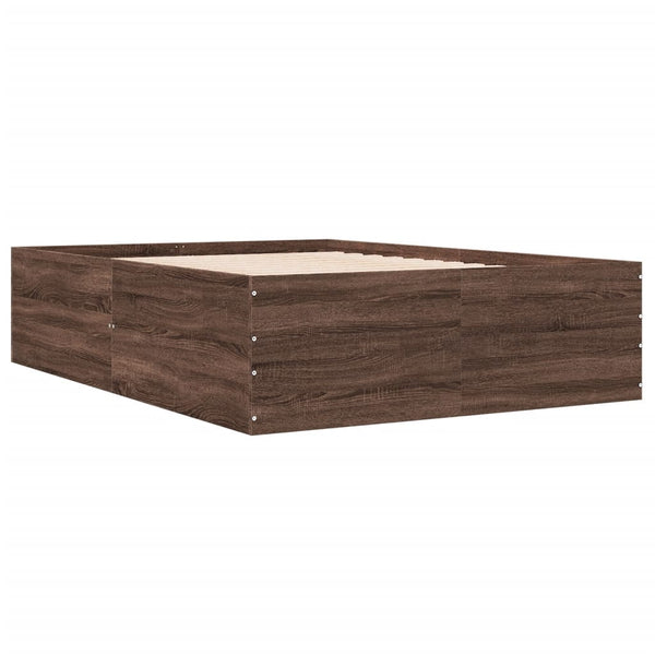 Bettgestell Braun Eichen-Optik 140x200 cm