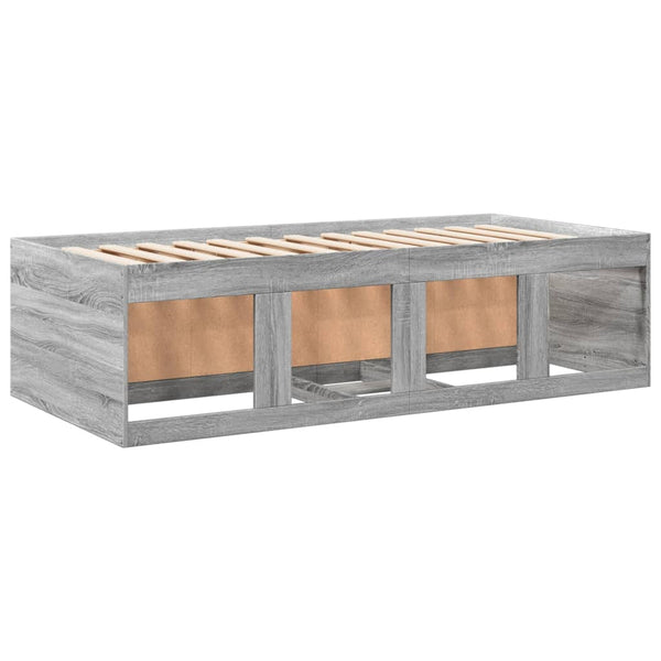 Tagesbett mit Schubladen 90x190 cm Grau Sonoma