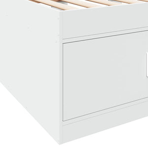 Tagesbett mit Schubladen 75x190 cm Weiß