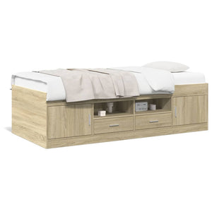 Tagesbett mit Schubladen 75x190 cm Sonoma Eiche