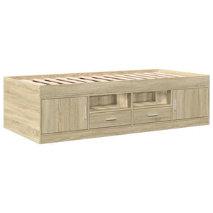 Tagesbett mit Schubladen 75x190 cm Sonoma Eiche