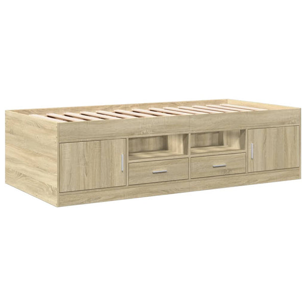 Tagesbett mit Schubladen 75x190 cm Sonoma Eiche