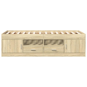 Tagesbett mit Schubladen 75x190 cm Sonoma Eiche