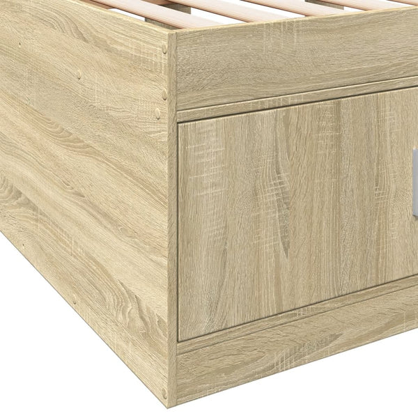 Tagesbett mit Schubladen 75x190 cm Sonoma Eiche