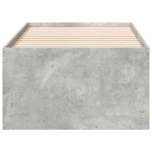 Tagesbett mit Schubladen 75x190 cm Betongrau