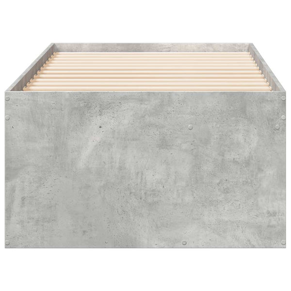 Tagesbett mit Schubladen 75x190 cm Betongrau