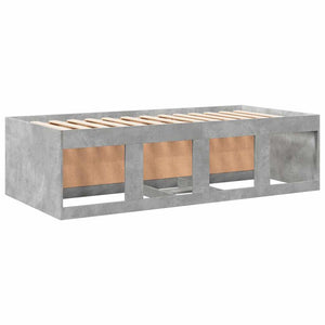 Tagesbett mit Schubladen 75x190 cm Betongrau