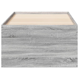Tagesbett mit Schubladen 75x190 cm Grau Sonoma