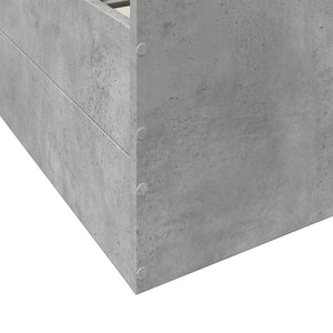 Bettgestell mit Schubladen 120x200 Betongrau