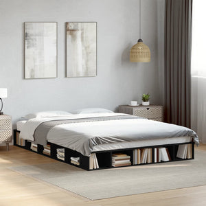 Bettgestell Schwarz 160x200 cm