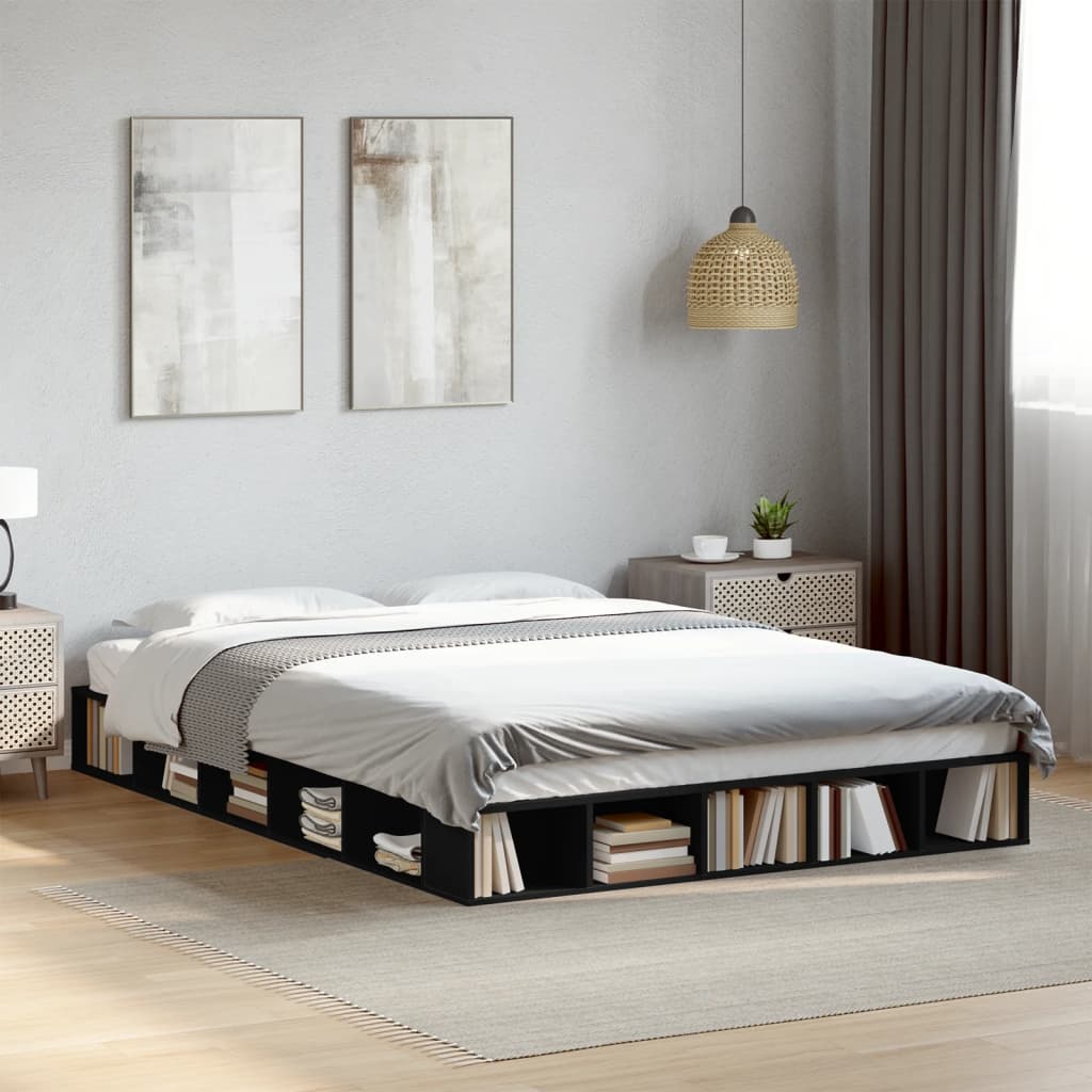 Bettgestell Schwarz 160x200 cm