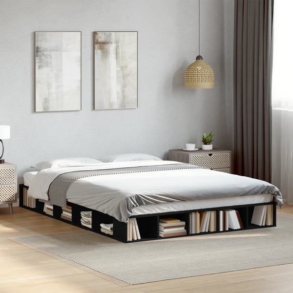 Bettgestell Schwarz 160x200 cm