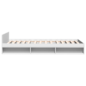 Bettgestell Weiß 100x200 cm mit Schublade